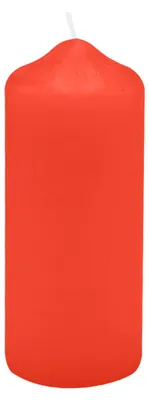 Produktbild von Spitzkopf Stumpen Kerzen Paprika Rot 12 x Ø 5 cm, 12 Stück
