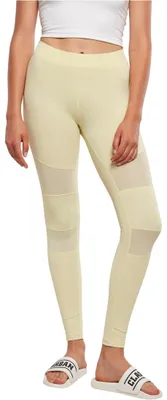 Zdjęcie produktu dla Dámské leginy Urban Classics Ladies Tech Mesh Leggings softyellow - M