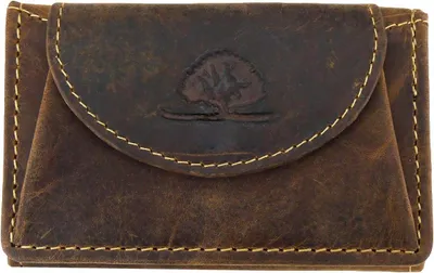 Produktbild von Greenburry Vintage 1682-25/BR Mini Leder Geldbeutel mit Münzfach Braun