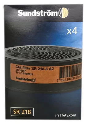 Produktbild von Set von 4 Gasfiltern für organische Gase SR 218 A2