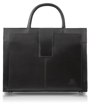 Produktbild von Damen A4 Leder Aktentasche Hand- und Umhängetasche Vollnarbenleder Paolo Peruzzi T-94-BR