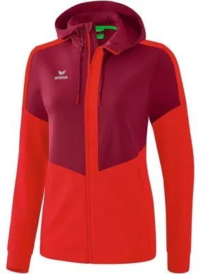 Immagine prodotto di Erima Squad Giacca da allenamento con cappuccio Donna - Bordeaux / Rosso