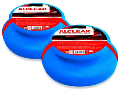 Zdjęcie produktu dla ALCLEAR profesjonalne gąbki do ręcznego polerowania samochodów 2 szt. 130x50 mm do wosków, past polerskich