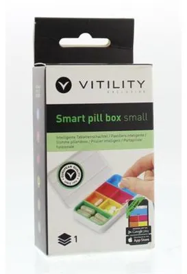 Productafbeelding van Exclusive Small pill box white H&F (1 stuk)