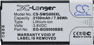 Immagine prodotto di TECHTEK Batteria compatibile con [Samsung] Galaxy S5 Dx, Galaxy S5 Mini, SM-G800, SM-G800F, SM-G800H, SM-G800R4, SM-G800Y sostituisce EB-BG800BBE, pe