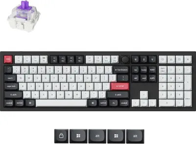 A mechanical keyboard and a keyboard switch.