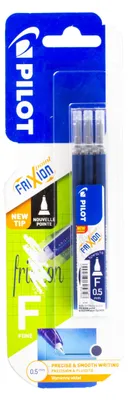 Immagine prodotto di Ricarica Frixion Point 0,5 mm blu scuro Pilot, confezione da 3 pezzi