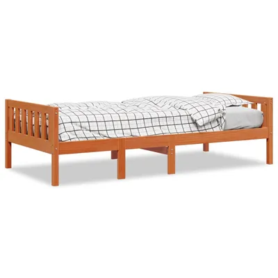 Produktbild von Kinderbett ohne Matratze Wachsbraun 75x190 cm Massivholz Kiefer