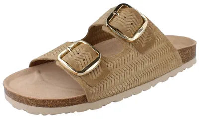Produktbild von NATURAL SENSE Damen Pantolette braun Nubukleder - Größe: 40