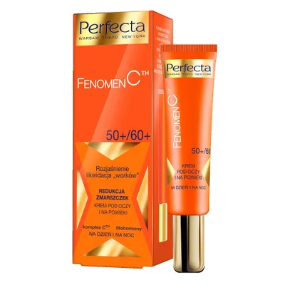 Zdjęcie produktu dla Perfecta Fenomen C Rozjaśnienie likwidacja worków Krem pod oczy 50+/60+, 15ml
