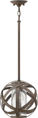 Produktbild von Außenleuchte Glas Aluminium E27 IP44 B: 25,5 cm H: max. 119,3 cm Eisen Antik rund Kugel Schirm Vintage Design