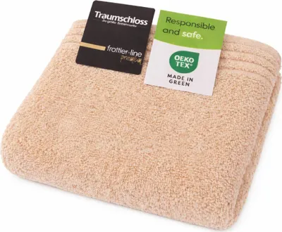 Produktbild von Traumschloss Frottier-Line Premium Handtuch 50 x 100 cm titanium 100% ägäische Baumwolle mit 600g/m²