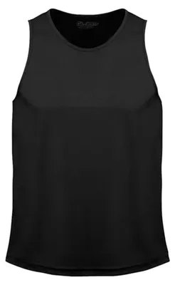 Image de Just Cool JC007 | Cool Vest Tank Top Sport T-Shirt - WRAP cert. Fabrication - Couleur : Jet Black - Taille : M