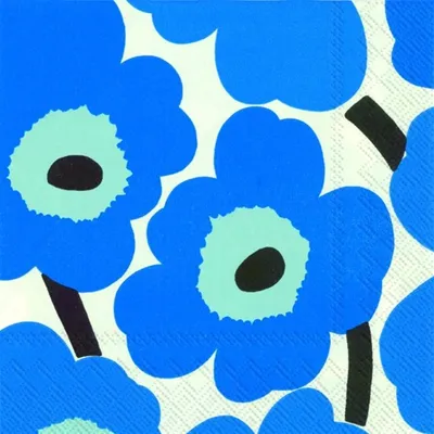 Produktbild von Servietten 33x33 cm - UNIKKO blue
