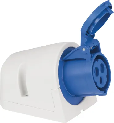 Produktbild von PCE CEE 16 A/240 V 3P Wallmount - female Blau - IP44