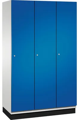 Immagine prodotto di Armadietto spogliatoio 4510032 S10020 Base 3 scomparti L1200mm grigio chiaro/blu genziana