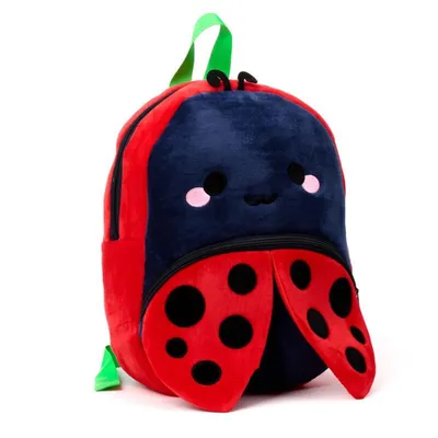 Produktbild von Schulrucksack Marienkäfer Plüsch Rucksack ca. 24x9x31 cm