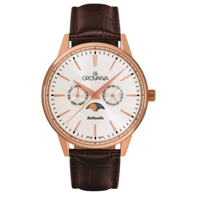 Obrázok produktu pre Grovana 1766.1562 Pánske hodinky Belleville s fázou mesiaca