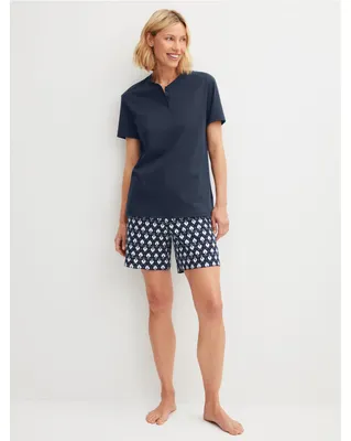 Produktbild von Calida Damen Shorty Pyjama Daylight Dreams peacoat blue 42226 M 44/46