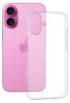 Obrázok produktu pre Techsuit Clear Silicone kryt na iPhone 16 Plus – priehľadný
