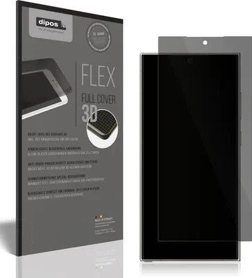 Produktbild von Full Cover Privacy Blickschutzfolie für Samsung Galaxy S24 Ultra Folie Anti-Shock