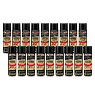 Produktbild von Isolbau Sprühkleber - 18 x 500 ml Extra starker Kleber für Heimwerk & Industrie - Klebe-Spray für Schaumstoff, Holz, Stoff, Leder, Filz uvm