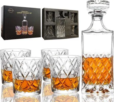 Obrázok produktu pre Karafa na whisky z krištáľového skla
