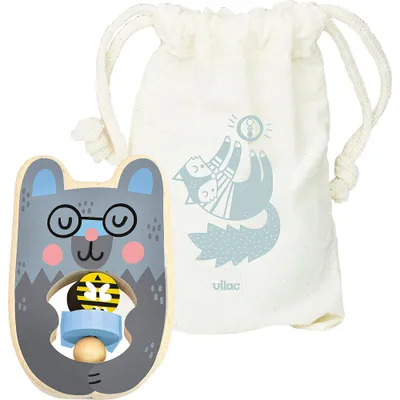Image de Vilac Hochet en bois ourson Vilac