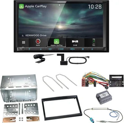 Produktbild von Kenwood DNX-7190DABS Android Auto Einbauset für Peugeot 207 307 Partner Expert