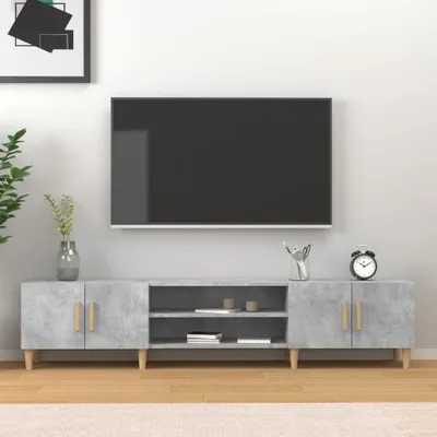 Produktbild von The Living Store TV-Schrank Betongrau 180x31,5x40 cm Holzwerkstoff