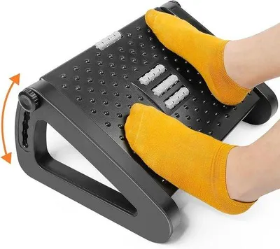 Produktbild von Ergonomische hoogte verstelbare voetensteun met massagefunctie voor bureau en thuiswerk