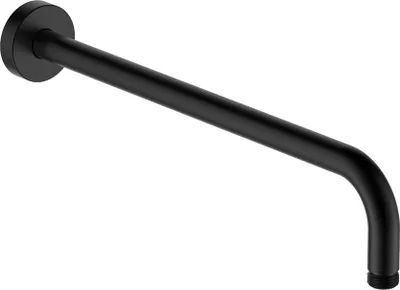 Produktbild von Stilform Design Wandhalterung für Regendusche aus massivem Messing in Schwarz Matt in 400 mm