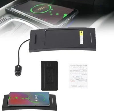 Immagine prodotto di Supporto automatico per auto per A6 e C7 (2012-2018) con stazione di ricarica rapida da 15 W