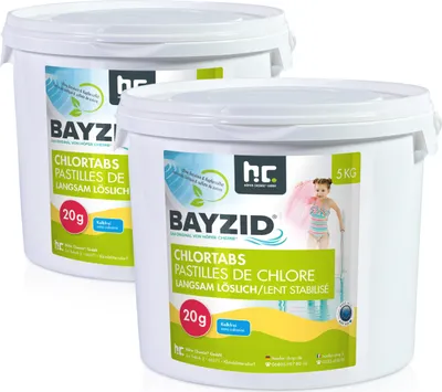 Produktbild von 2x5 kg BAYZID® Chlortabs 20g langsam löslich für langanhaltende Wasserdesinfektion