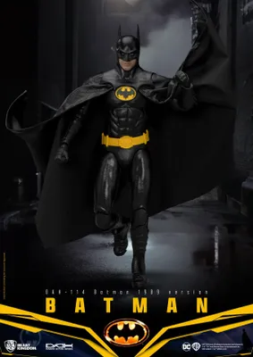 Produktbild von Beast Kingdom Toys Dc Comics Batman Dynamische 8ction Heroes 1/9 1989 Version Actionfigur 21 Cm Schwarz Schwarz One Size