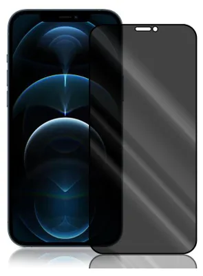 A screen protector is shown placed on an iPhone.