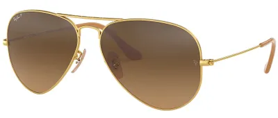 Produktbild von Ray-Ban AVIATOR GRADIENT, Erwachsener, Uni, Pilot, Gold, Polarisierte Linse, Metall