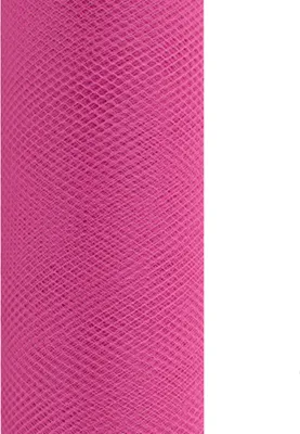 Produktbild von 9m Rolle Tüll 30cm, Farbauswahl:fuchsia / magenta 183D
