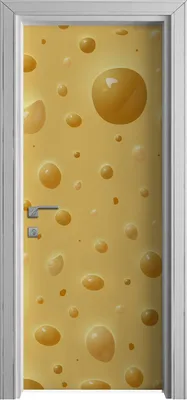 Produktbild von Tür Selbstklebende 80x210 cm Türfolie Türtapete Klebefolie - Käse Lebensmittel