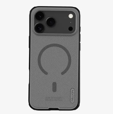Produktbild von Nillkin, Magnetische Hülle Super Frosted Pro für iPhone 17 Pro Max stoßfest, Schwarz transparent
