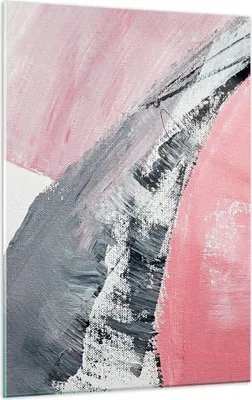Produktbild von Bilder auf glas - Einteilig - Rosa Grau Farbe - 50x70cm - Glasbilder - Wandbilder - Bilder - zum Aufhängen bereit - Wanddekoration aus Glas - Glas Bilder - Wandbild auf Glas - GPA50x70-4982