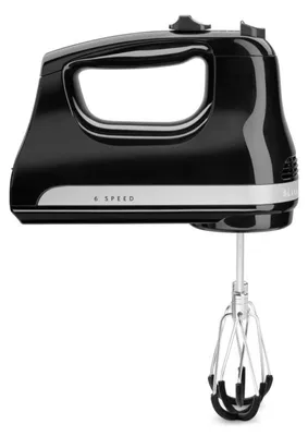 Produktbild von KitchenAid 5KHM6118EOB, Handmixer, Schwarz, Mixen, 1,53 m, 1300 RPM, Kunststoff