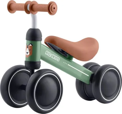 Obrázek produktu pro Ricokids 760601 Tříkolové odrážedlo pro děti, zelené