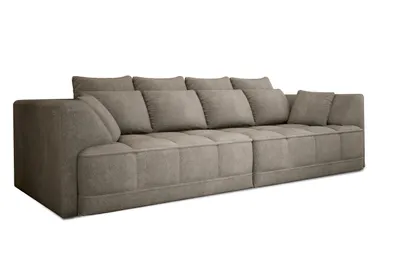 Produktbild von DOMO-HOME Big Sofa TIGA mit Elektrisch Ausziehbaren Sitzflächen 302x136cm| Stilvolle und  | Moderne Design für Ihr Wohnzimmer | Komfortable Schlafcouch | Farbe grau | APHRODITE
