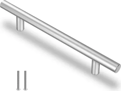 Produktbild von Schrankgriffe, 10 Stš¹ck M?belgriffe Edelstahl, Schubladengriffe Schublade Tš¹rgriff 128mm Lochabstand, Griffe fš¹r Kš¹chenschr?nke T Stangengriff