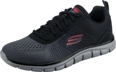 Produktbild von Skechers Herren Track Ripkent Sneaker, Black Mesh Charcoal Trim, 48.5 EU