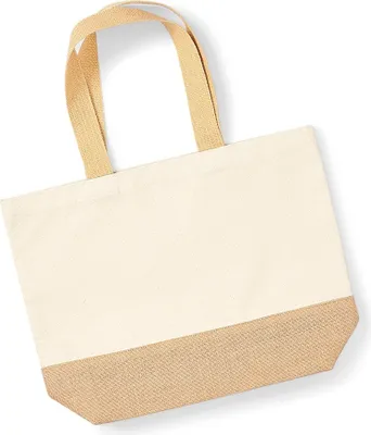 Immagine prodotto di Borsa Westford Mill in tela con fondo in iuta PC3660 (Taglia unica) (Naturale)