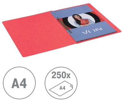 Produktbild von VON Leitz 10er Pack Schnellhefter A4 Rot