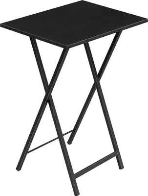 Obrázok produktu pre HOOBRO Bočný stolík Skladací stolík s podnosom v priemyselnom štýle čierny 1