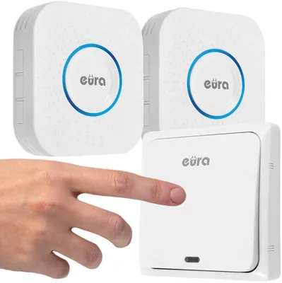 Zdjęcie produktu dla Dzwonek bezprzewodowy Eura WDP-82H2v2R zasięg 300 m